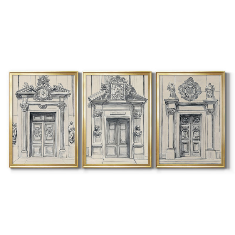 LANDSCAPES Series XXIX - Toile tendue avec châssis sur mesure - 3 pièces, H 21 po x l 30 po