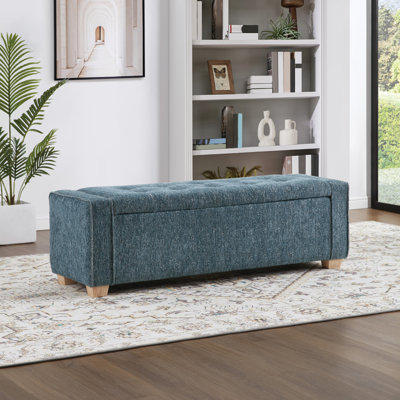 Banc de rangement rembourré Schlueter