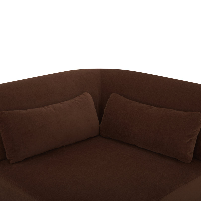 Anson Corner Chair, Chestnut Brown