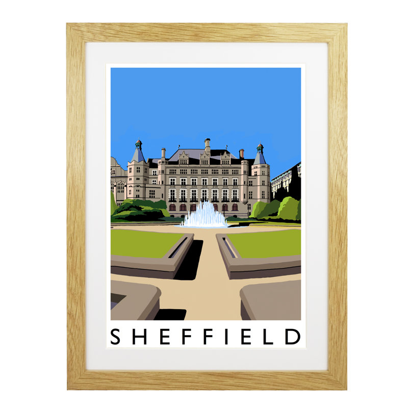 Sheffield 2 by Richard O'Neil - Print, Oak Wood Frame, 54 cm H x 44 cm W x 2.2 cm D