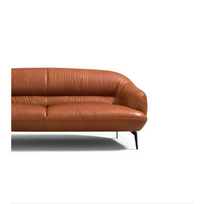 Leonia Cognac Leather Sofa