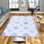 Tapis en polyester tissé à la machine Carrillo bleu pastel-49551335
