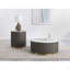 Table basse blanche et gris anthracite