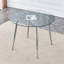 Table de salle à manger ronde avec plateau en verre-514845775-514845774