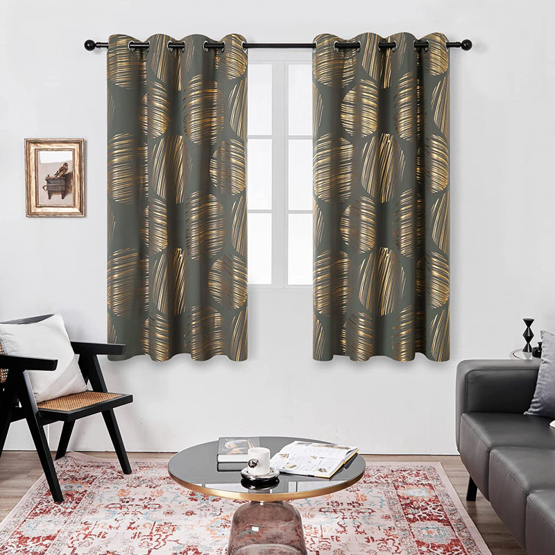Kopelan Room Darkening Curtain Pair, 52" W x 84" L, Gray