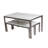 Joel Rectangular Aluminum Patio Dining Set with Polyresin Top-702578805