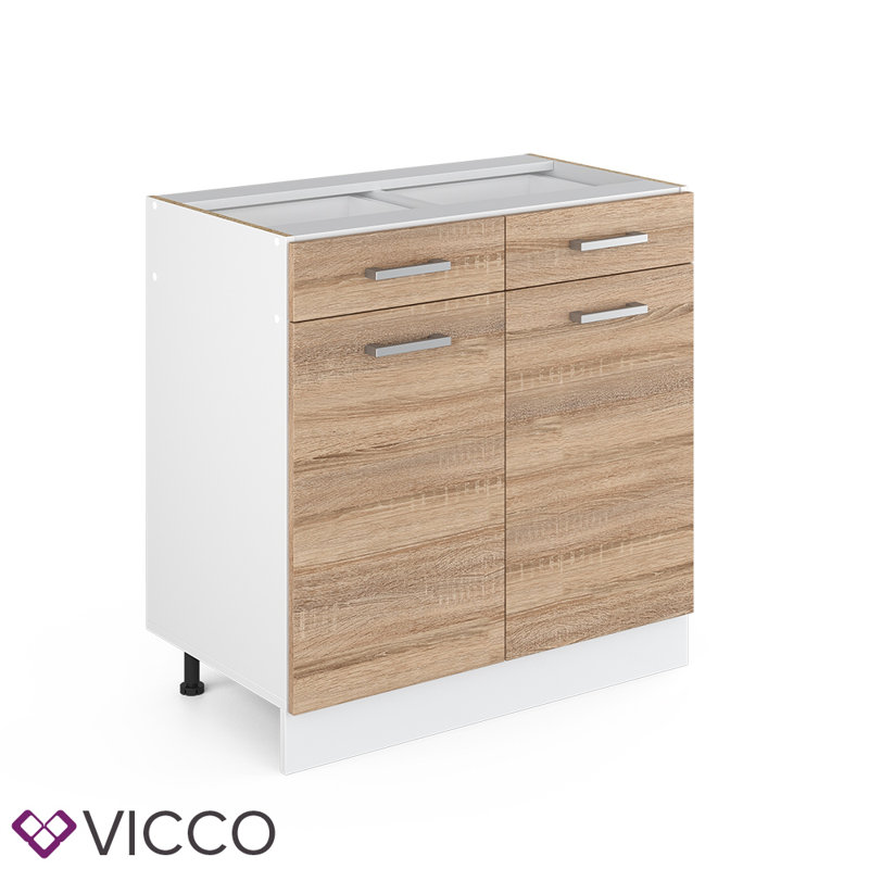 Mehpare Glossy Base Unit, Sonoma