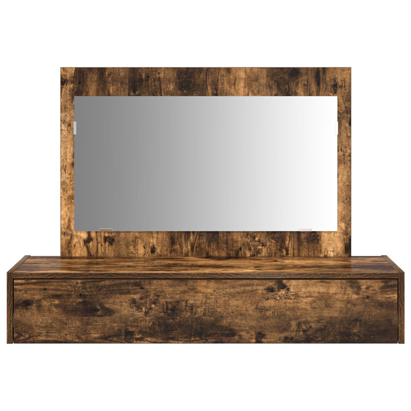 100 X 40 X 70 Cm Dressing Table, Smoked Oak