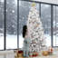 9 Ft Artificial Christmas Tree With 750 Clear Lights For Home /Office /Holiday
