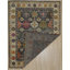 Tapis traditionnel gris en laine noué à la main gris anthracite Lila-1144232415