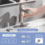 Robinet de salle de bain Waterfall avec bonde escamotable et plaque de pont-125355874