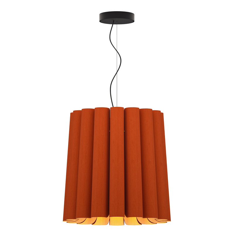 Luminaire suspendu Lora, Terra Cotta, H 18,5 po x l 22 po x P 22 po