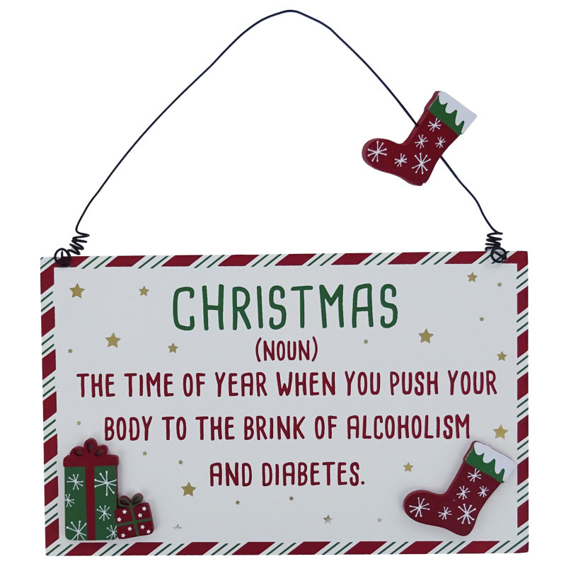 Brink Of Alcoholism Wooden Plaque