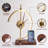 Minimalist LED Clock Lamp with Phone Wireless Charger/Wood Base