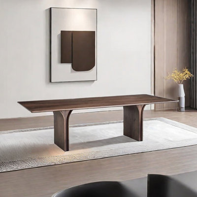 Solid wood simple dining table