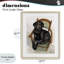 Labrador noir sur chaise, reproduction sous verre, conception de George Dyachenko-996846180-996846182