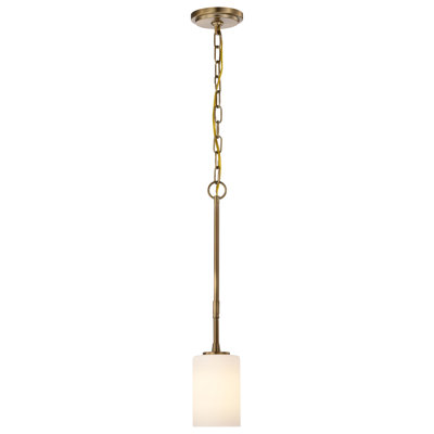 Stivers - 1 Light Mini Pendant Opal Glass
