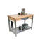 Cucina Grande Prep Table with Butcher Block Top-673819515-679819980-682057332