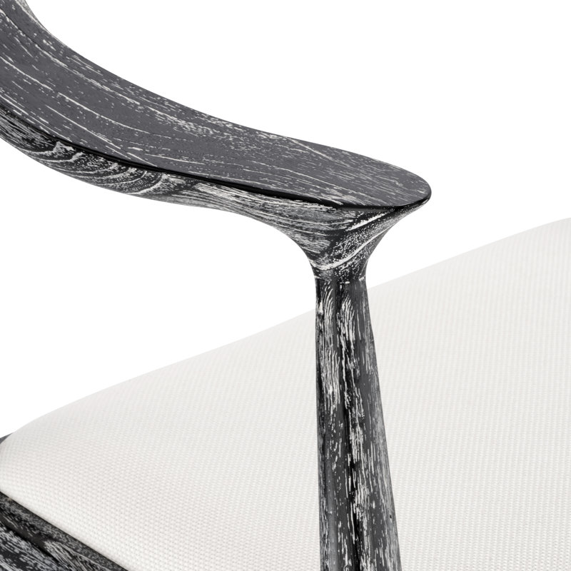 Danish Upholstered Arm Chair, Black