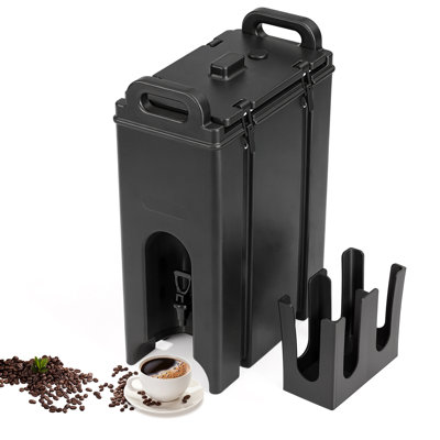 5 Gal Insulated Beverage Dispenser, Hot & Cold Drink Server With Cup Holder