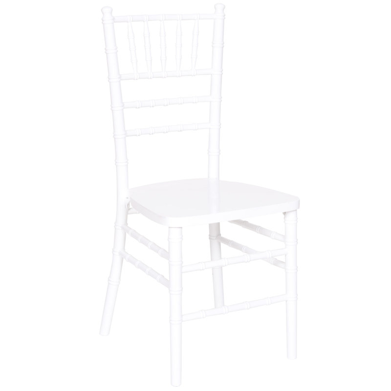 Chaise Chiavari avec coussin, Blanc