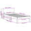 Bed Frame with Headboard Solid Pine Wood-312509207-312509226