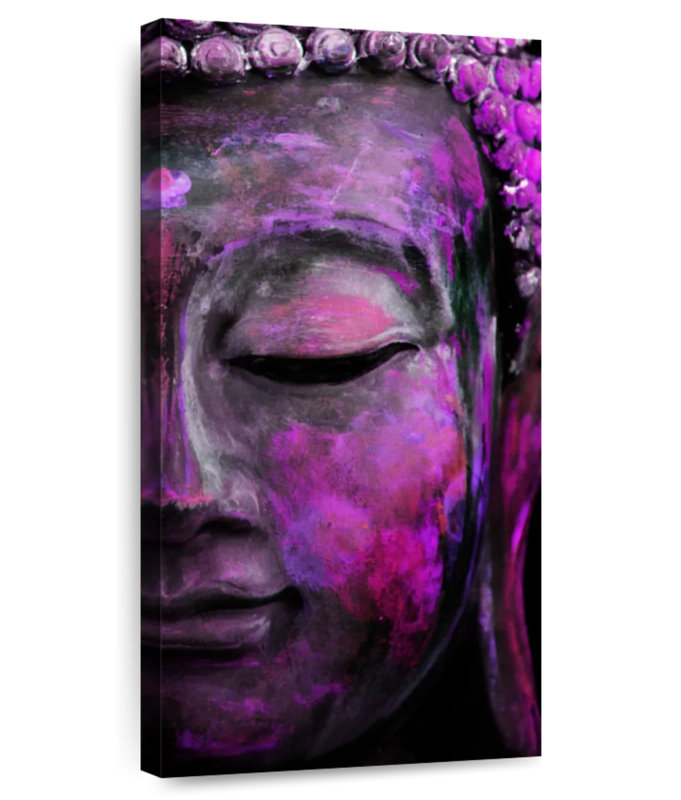 Purple Buddha Face