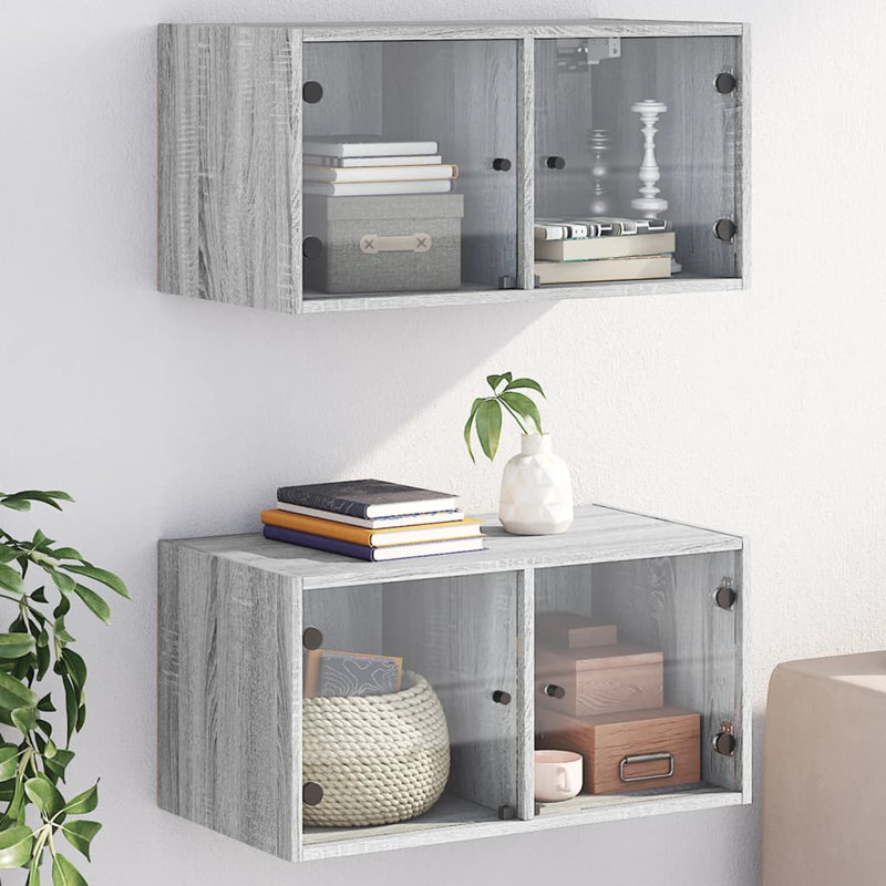 Mataya Rectangle Accent Cabinet, Grey Sonoma
