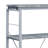 Grey And Silver 4-Shelf Bookcase