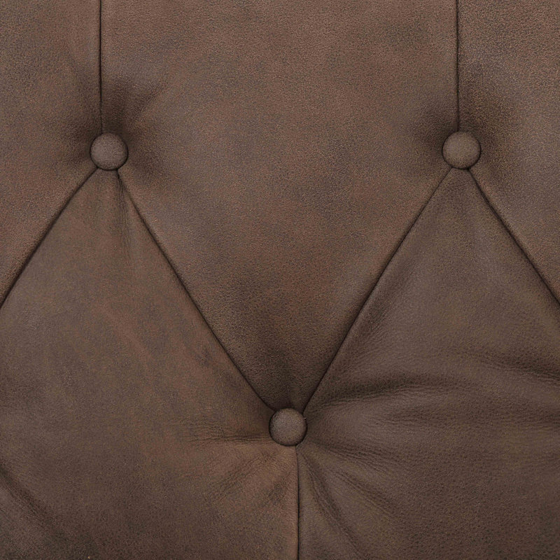 Maxx Sofa, Umber Gray Top Grain Leather, 95"