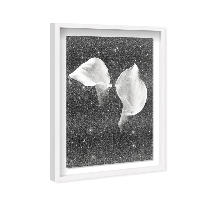 Calla Lily by Oliver Gal, 16.5" H x 11.5" W, White Shadowbox