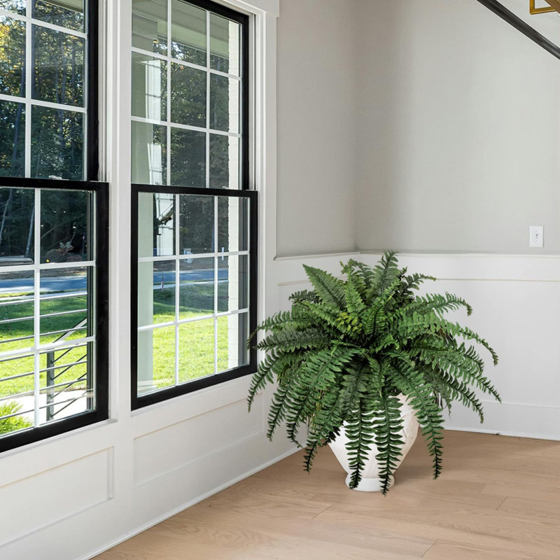 22" Artificial Fern Plant no basket, 29" H x 36" W x 36" D