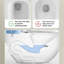 Toilettes allongées silencieuses et anti-odeur 1,84 gallons Gpf (siège inclus)-111592161