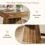 Tray Top Pedestal Side Table Set
