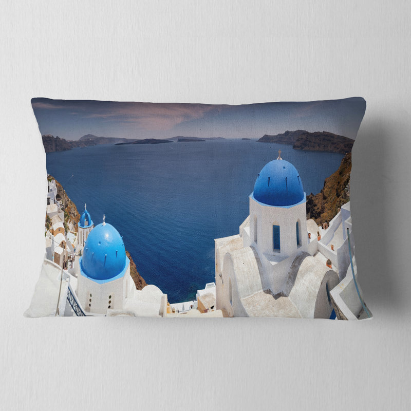 Coussin lombaire paysage imprimé Doomes