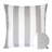 Horizon Stripe Pillow 20x20 Polyester Outdoor Indoor Silver