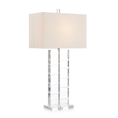 Lampe de table en cristal taillé