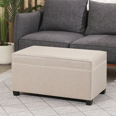 Banc de rangement avec repose-pieds 32 po