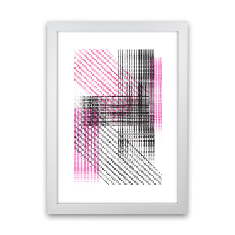 Splash 2 1 Piece Wall Art, 29.7cm H x 21cm W x 3cm D, White Framed