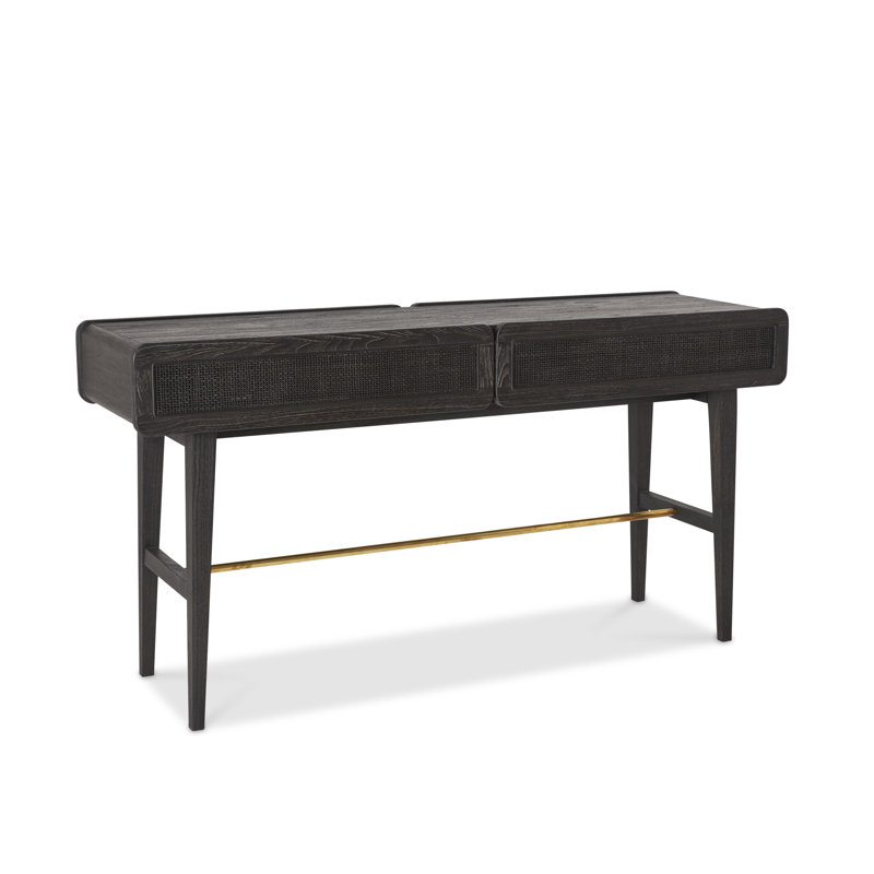 Miles 62'' W Solid Wood Console Table, Dark Brown