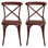 Metal Cross Back Dining Chair