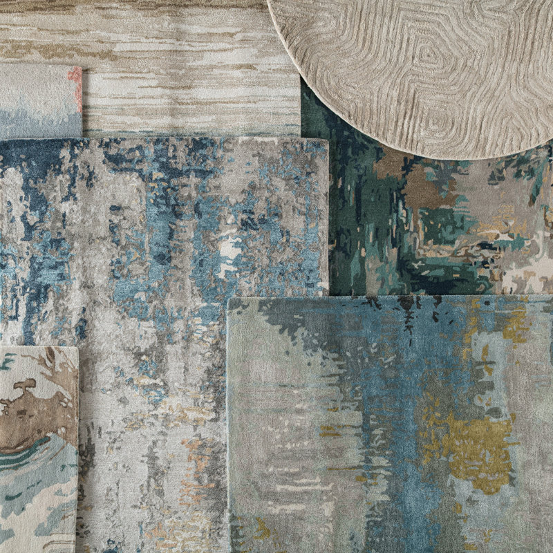 Atoka Abstract Indoor Rug, Rectangle 2' x 3'