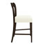 Tabouret de bar ergonomique en bois et tissu au design moderne pour le confort de la cuisine