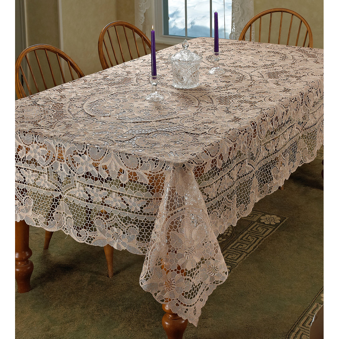Crystal Lace Tablecloth Violet Linen 