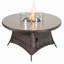 Table de foyer d'extérieur au propane en osier H 28 po x l 53 po Areefa-1924236395