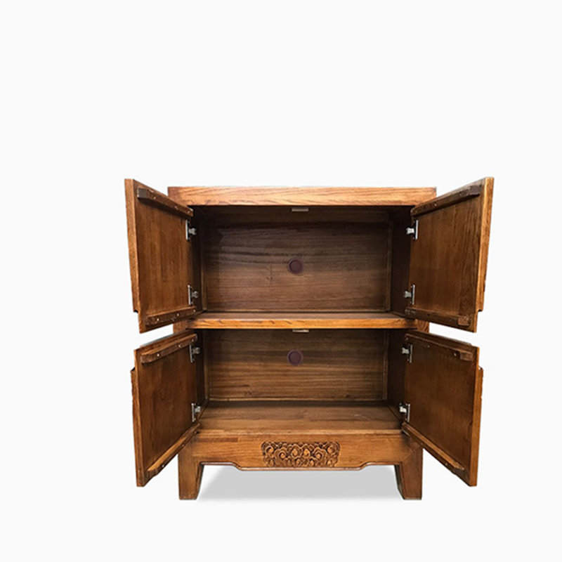 Solid Ash Wood Console Cabinet