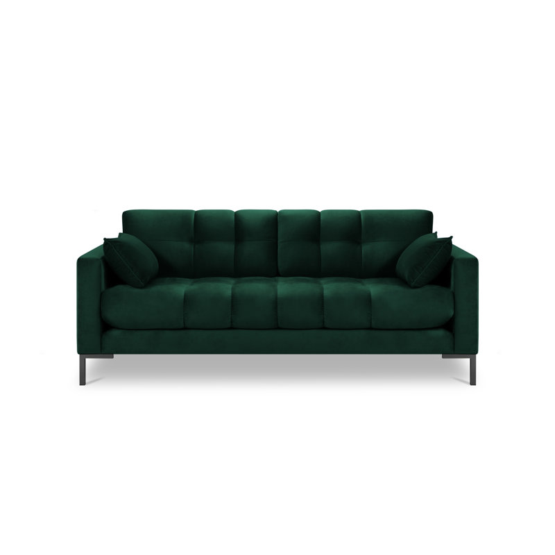 Francisca 2 Seater Sofa, Black, Green