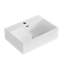 Turner Rectangular Wall Hung/Countertop Basin Bathroom Sink with Mounting Bolts-865355361