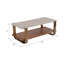 Table de salon rectangulaire moderne en bois et métal avec rangement pour la maison - petite table basse pour le bureau ou la chambre à coucher-1006050971