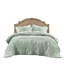 Couette King 3 couleurs Sauge, motif floral élégant, douceur moelleuse et toucher confortable, tricotée pour tous usages, teinte standard 100, texture douce comme un nuage, tricotée, lavable à la machine
